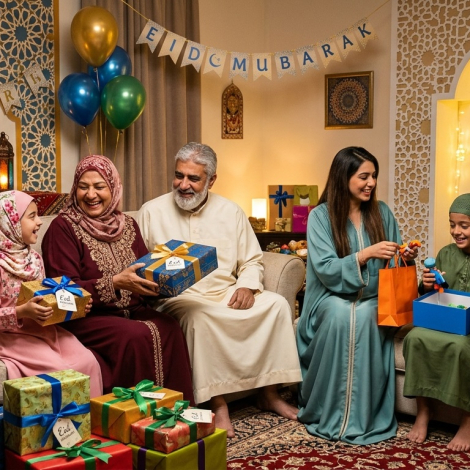 Eid al Adha gifts celebration