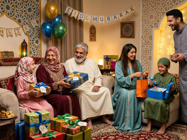 Eid al Adha gifts celebration