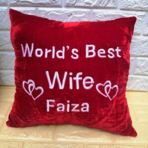 Cushion for Wife With Name