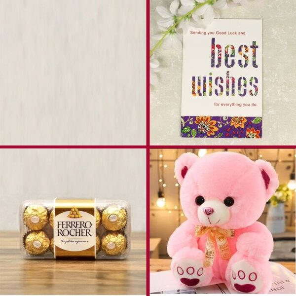 Cute Teddy bear and Rocher