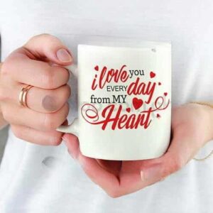 I love you With Heart Mug