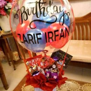 Imported Chocolates Floral Balloon