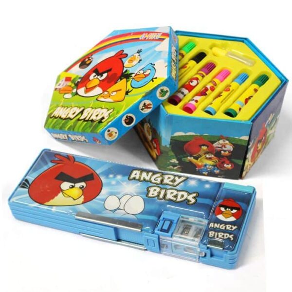 Angry Bird Marker With Stationary Box