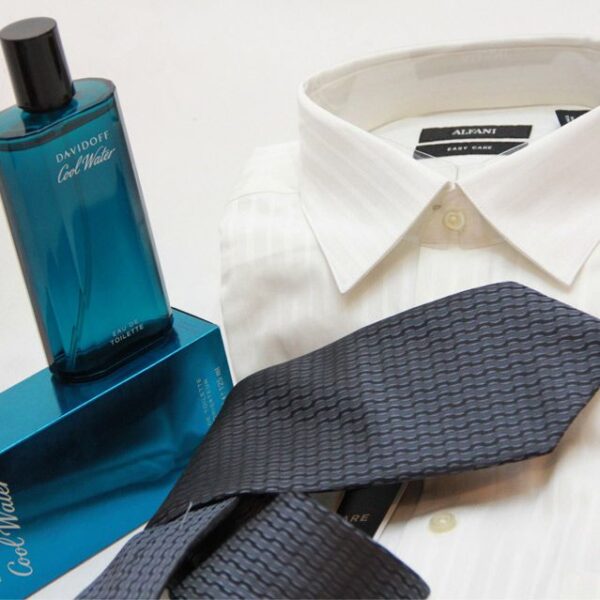 Shirt with Tie and Perfume