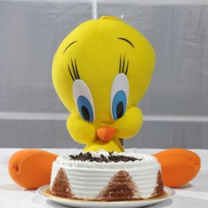 Tweety with Black Forest Cake