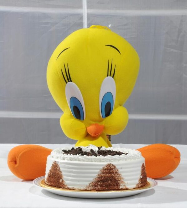 Tweety with Black Forest Cake