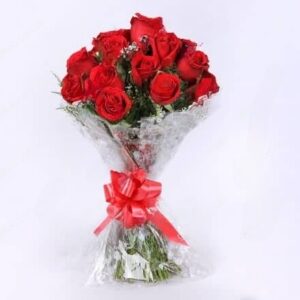 2 Dozen Red Roses Bunch