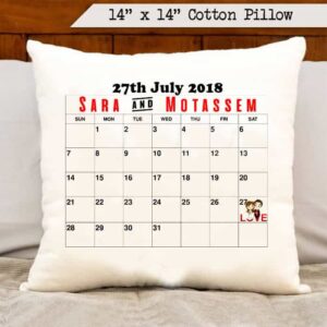 Love Calendar Cushion