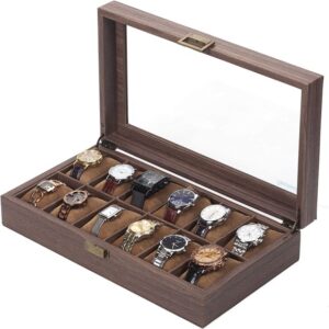 12 Slot Watch Box Organizer Watch Case