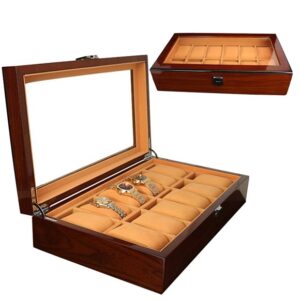 12 Slots Wooden Watch Box