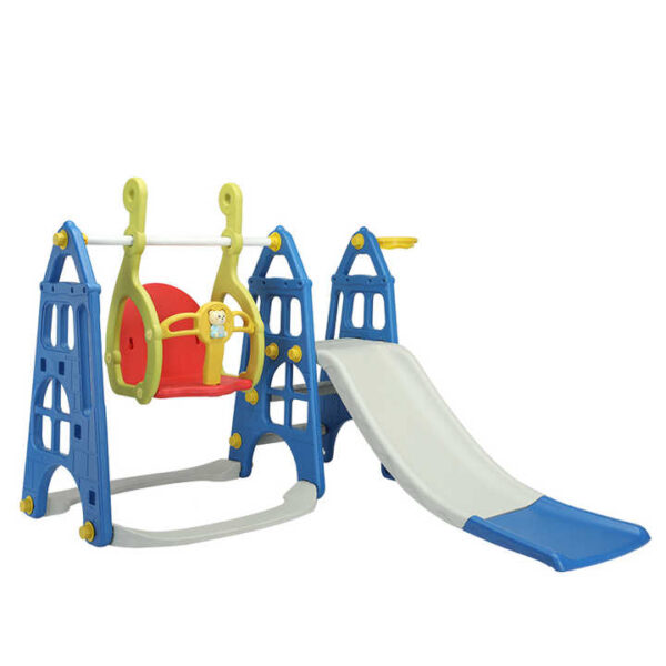 2 in 1 Indoor Children Plastic Slide And Swing