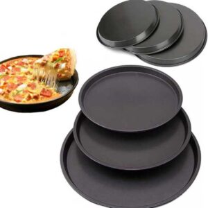 3 Pcs Non Stick Pizza Plate Pan Set