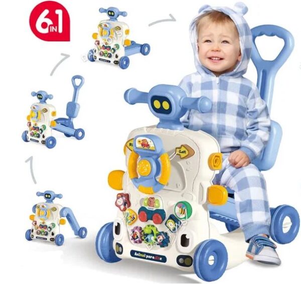 6 IN 1 Activity Musical Baby Walker