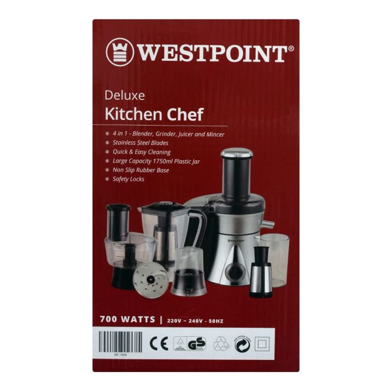 WestPoint Deluxe Kitchen Chef Food Processor, 600W, WF-1853 - Image 3