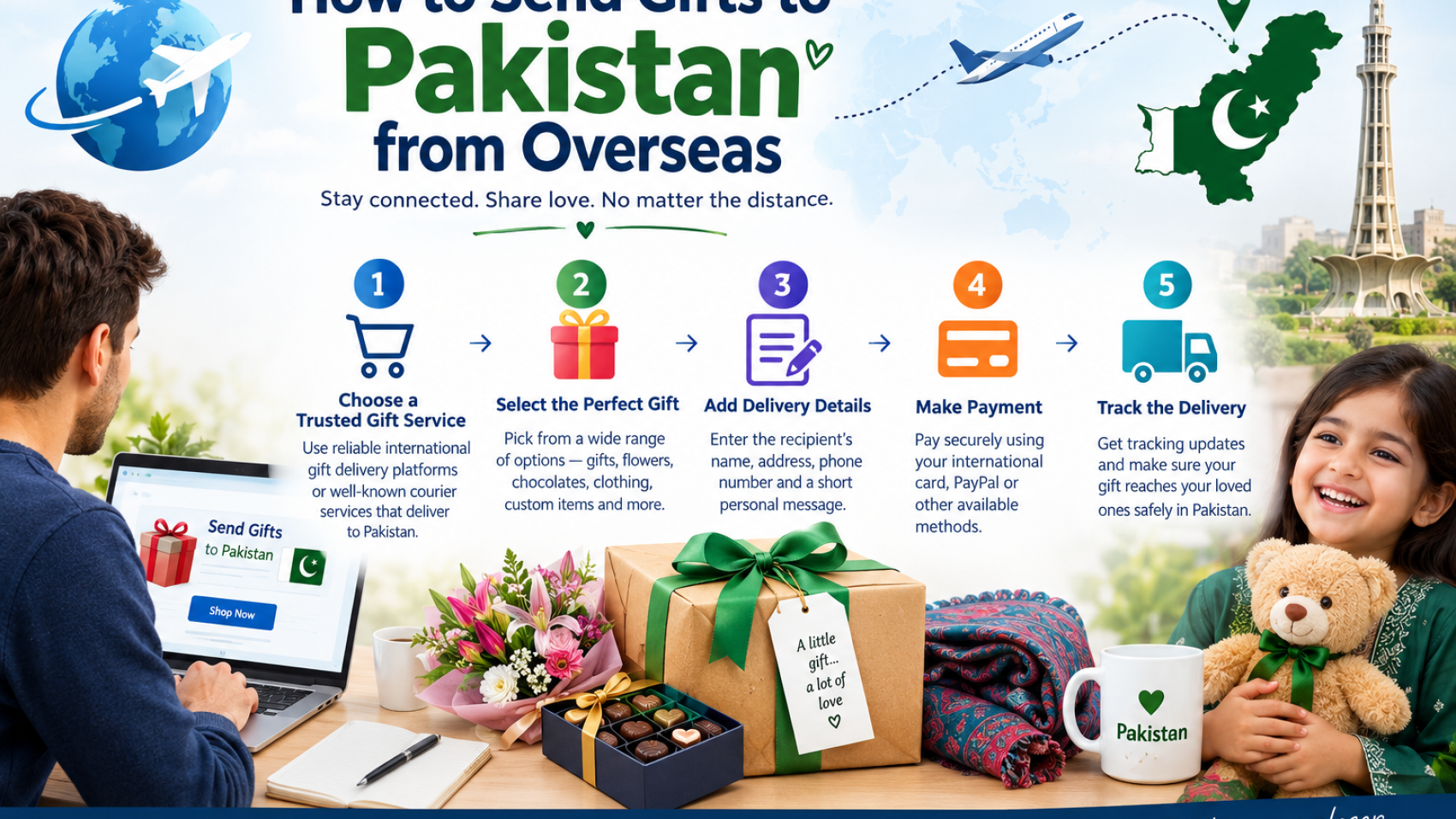 How to Send Gifts to Pakistan from Overseas